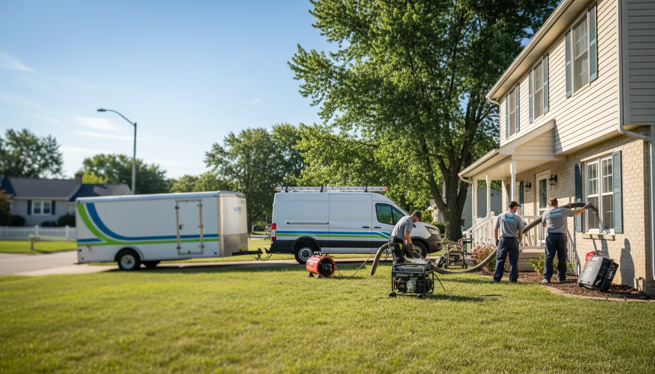Flooded Basement Restoration And Cleanup With Repair in Waukee, IA near me